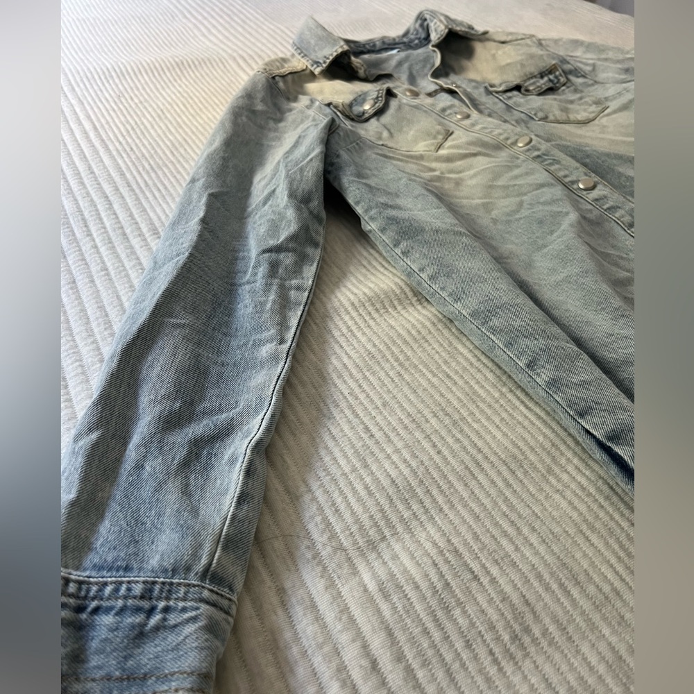 Long denim jacket - Picture 4 of 4